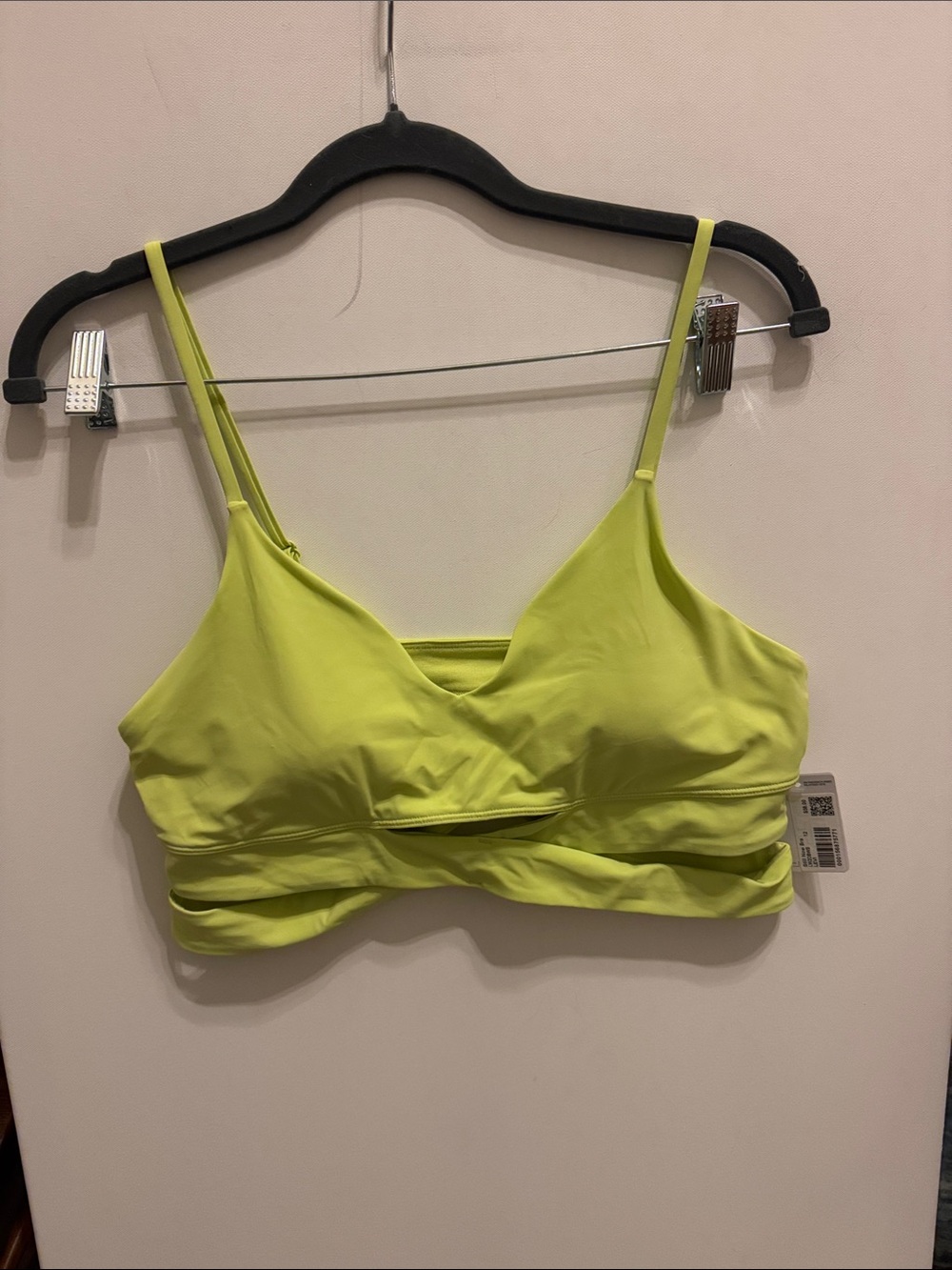 lululemon athletica Neon Lime Still Now Strappy Bralette NWT